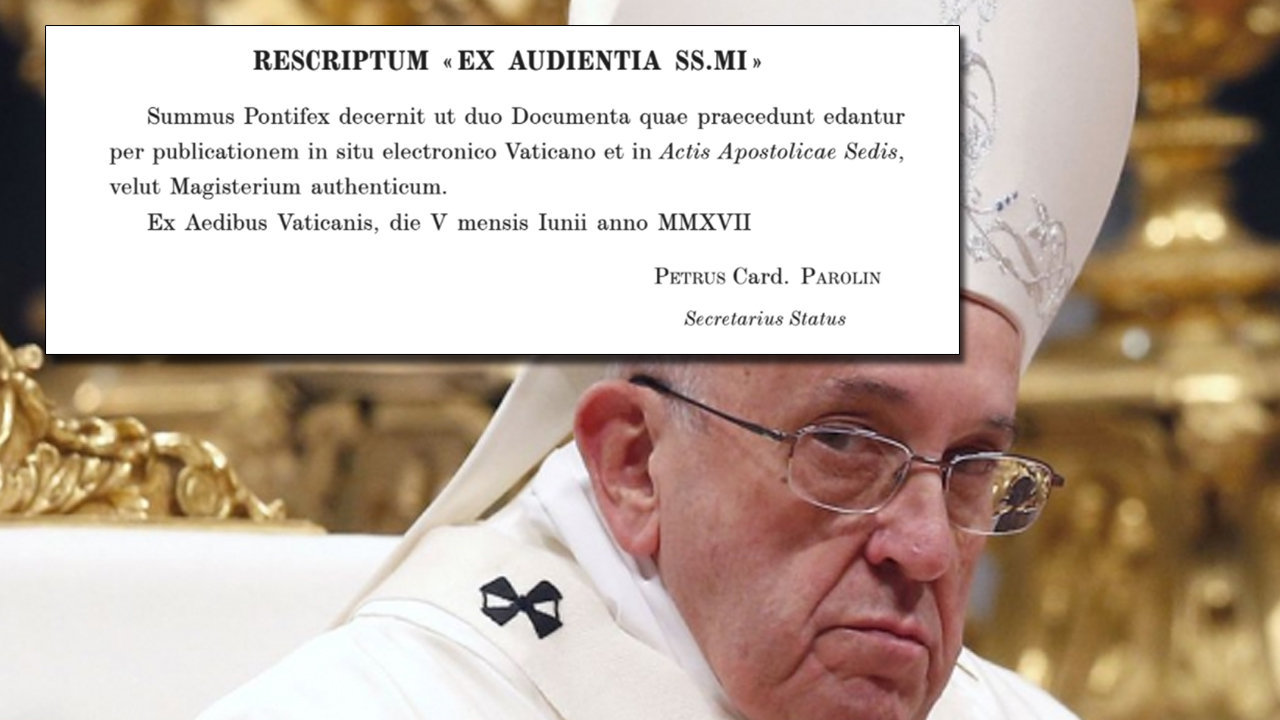 Gegenpapst Franziskus Amoris Laetitia